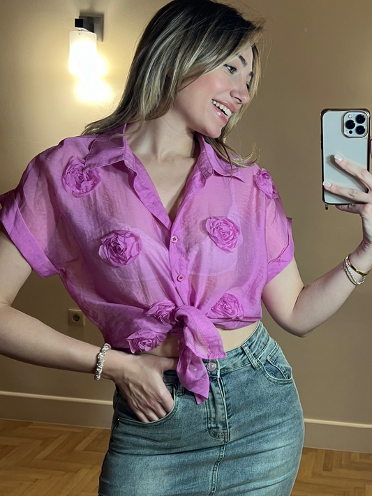Roses shirt short sleeves