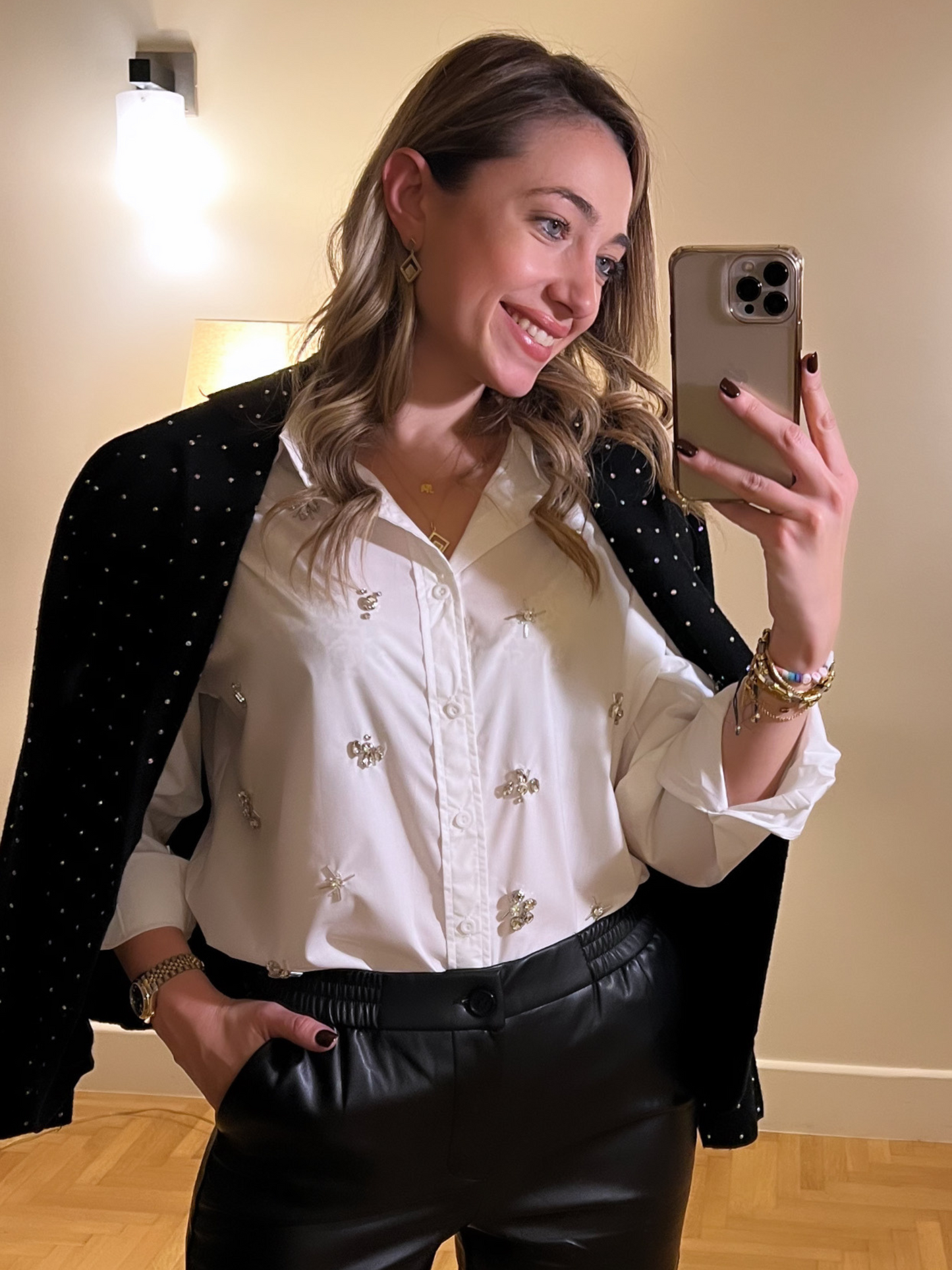 Knit Blazer/Jacket with crystals