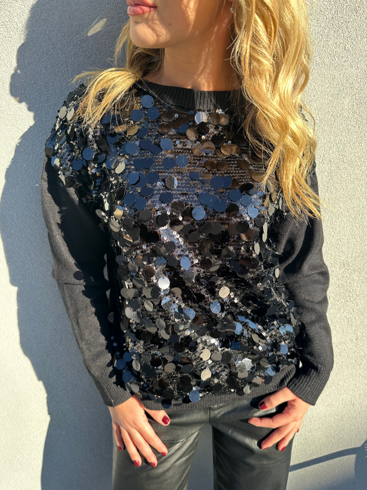 One size sequin jumper