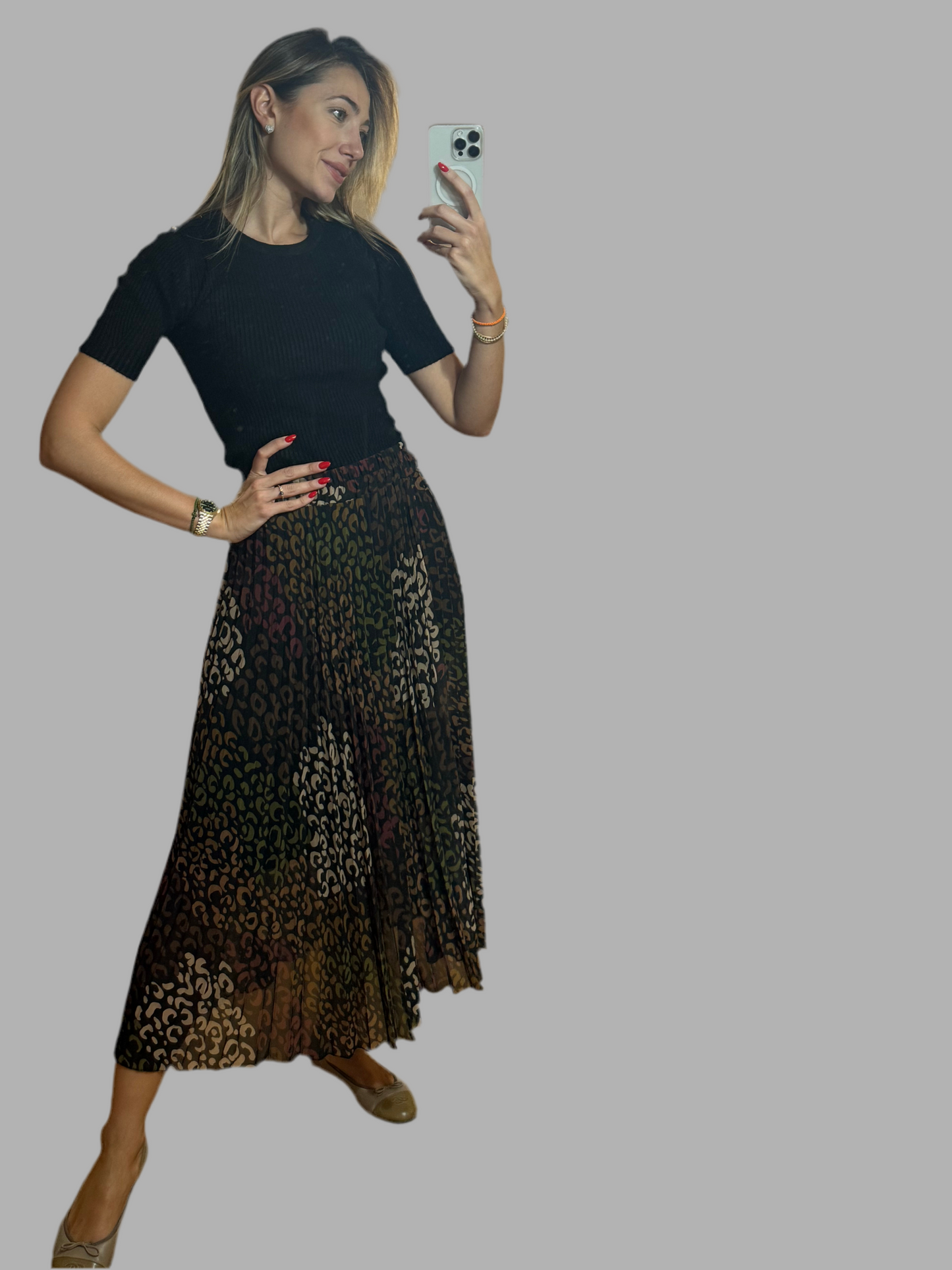 Leopard skirt