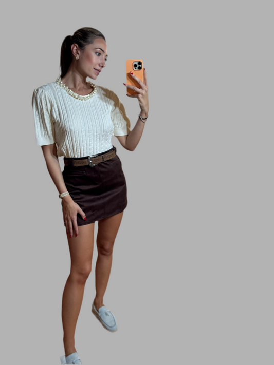 Gia Suede Skirt