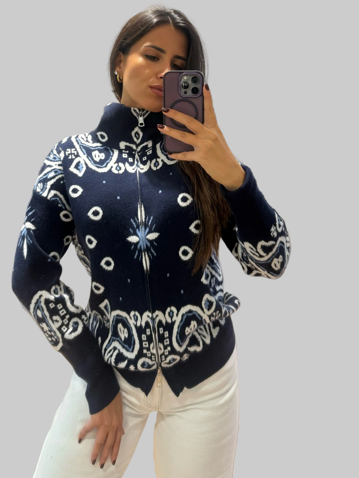 Bandana cardigan