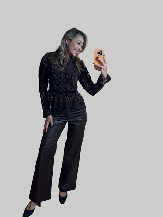 Linda Eco Leather Trousers