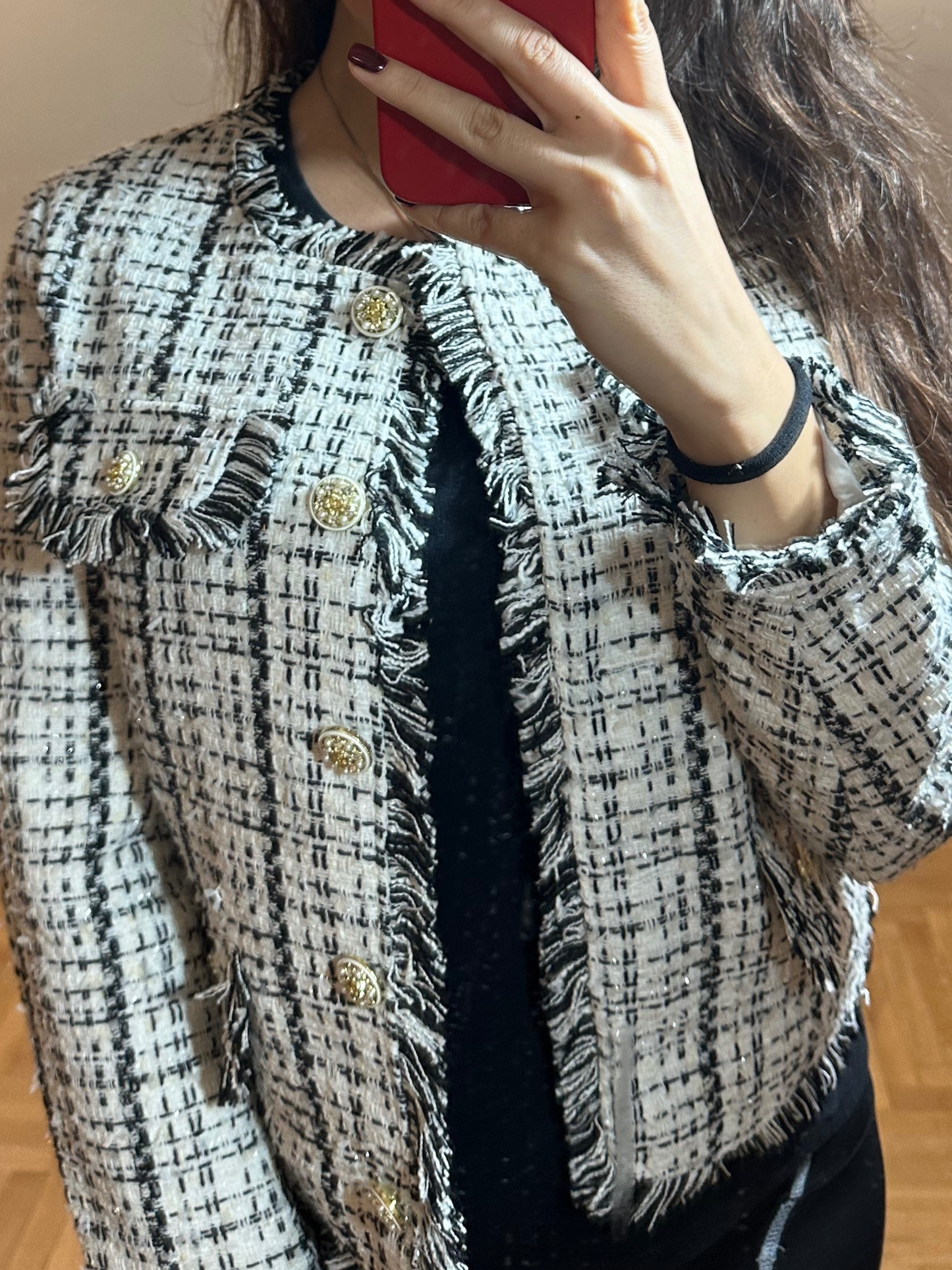 Tweed Blazer Pink