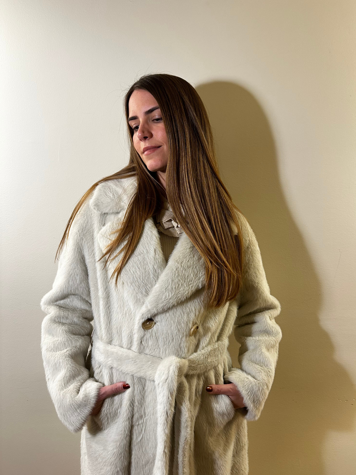 Eco Fur Long Coat