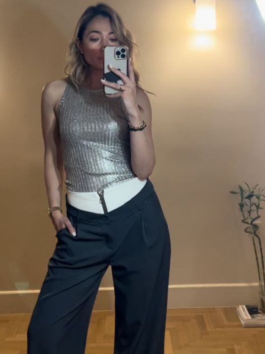 Metallic tank top