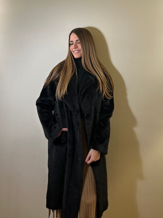 Eco Fur long coat