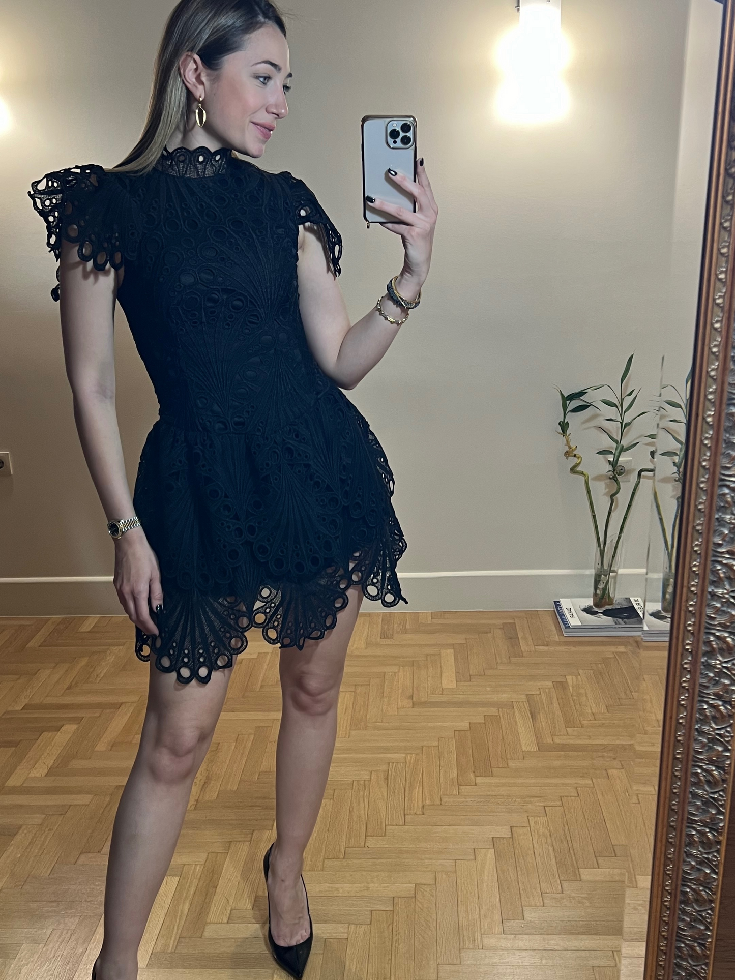 High Neck Lace Dress