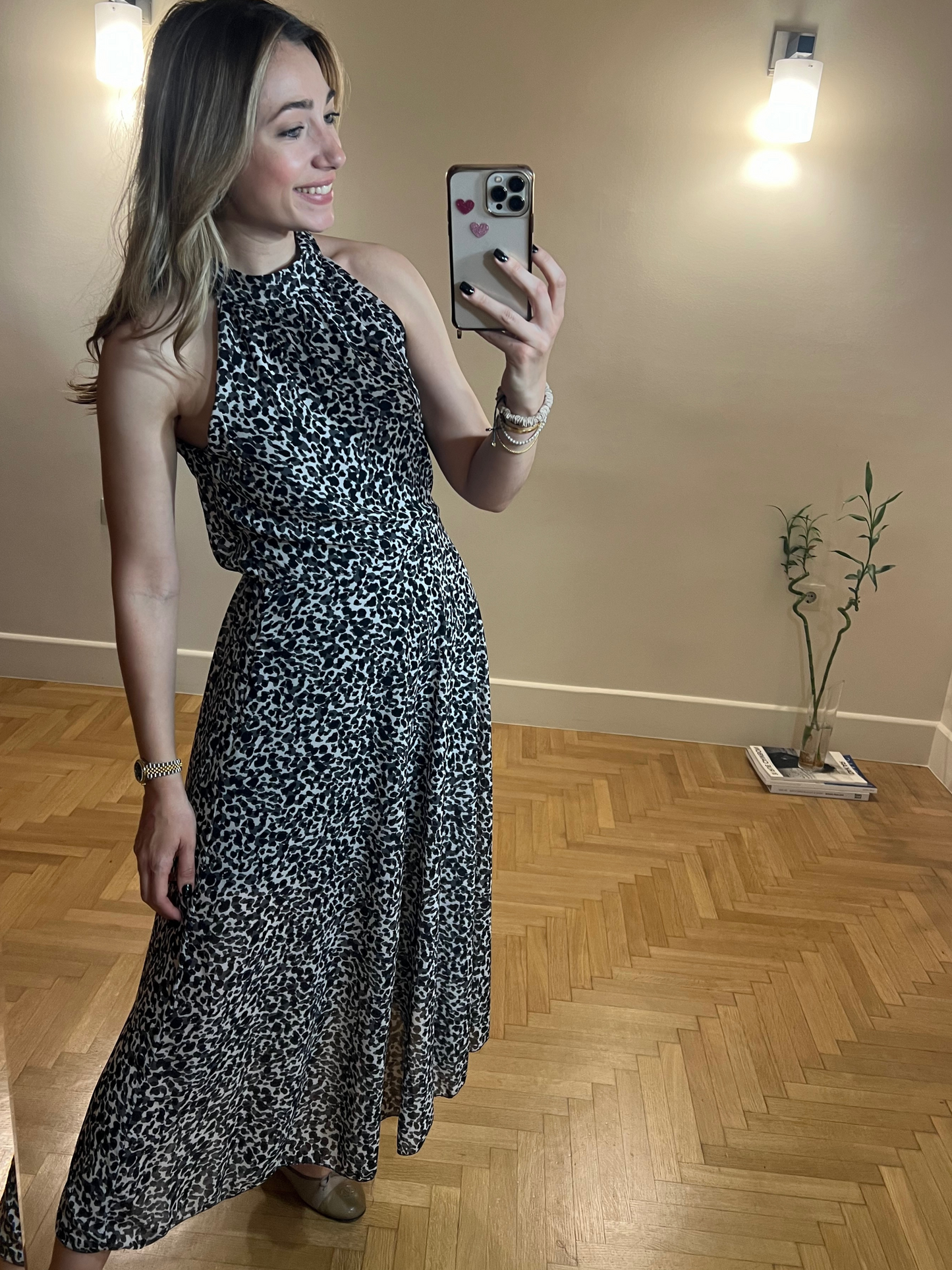 Leopard maxi dress