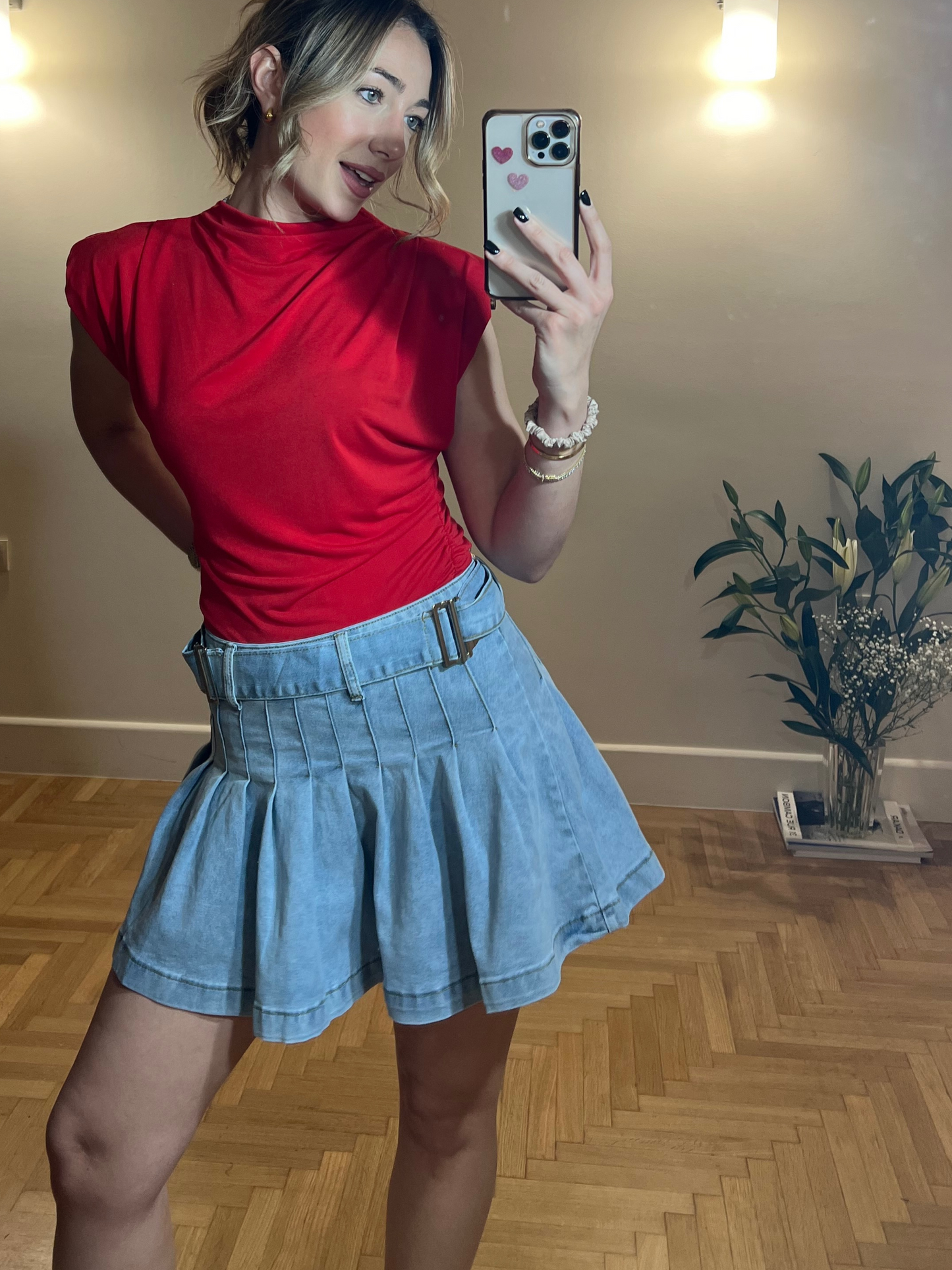 Skirt denim