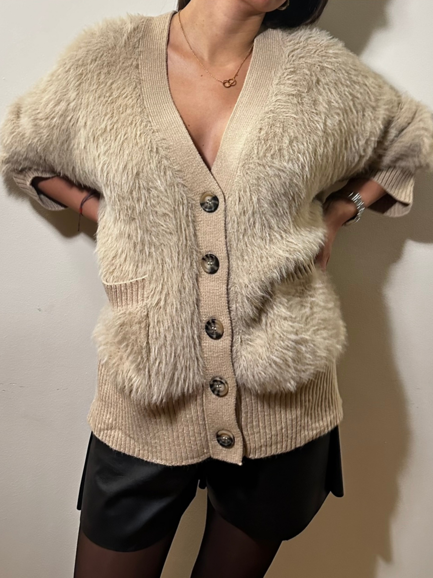 Oversized Fluffy Cardigan