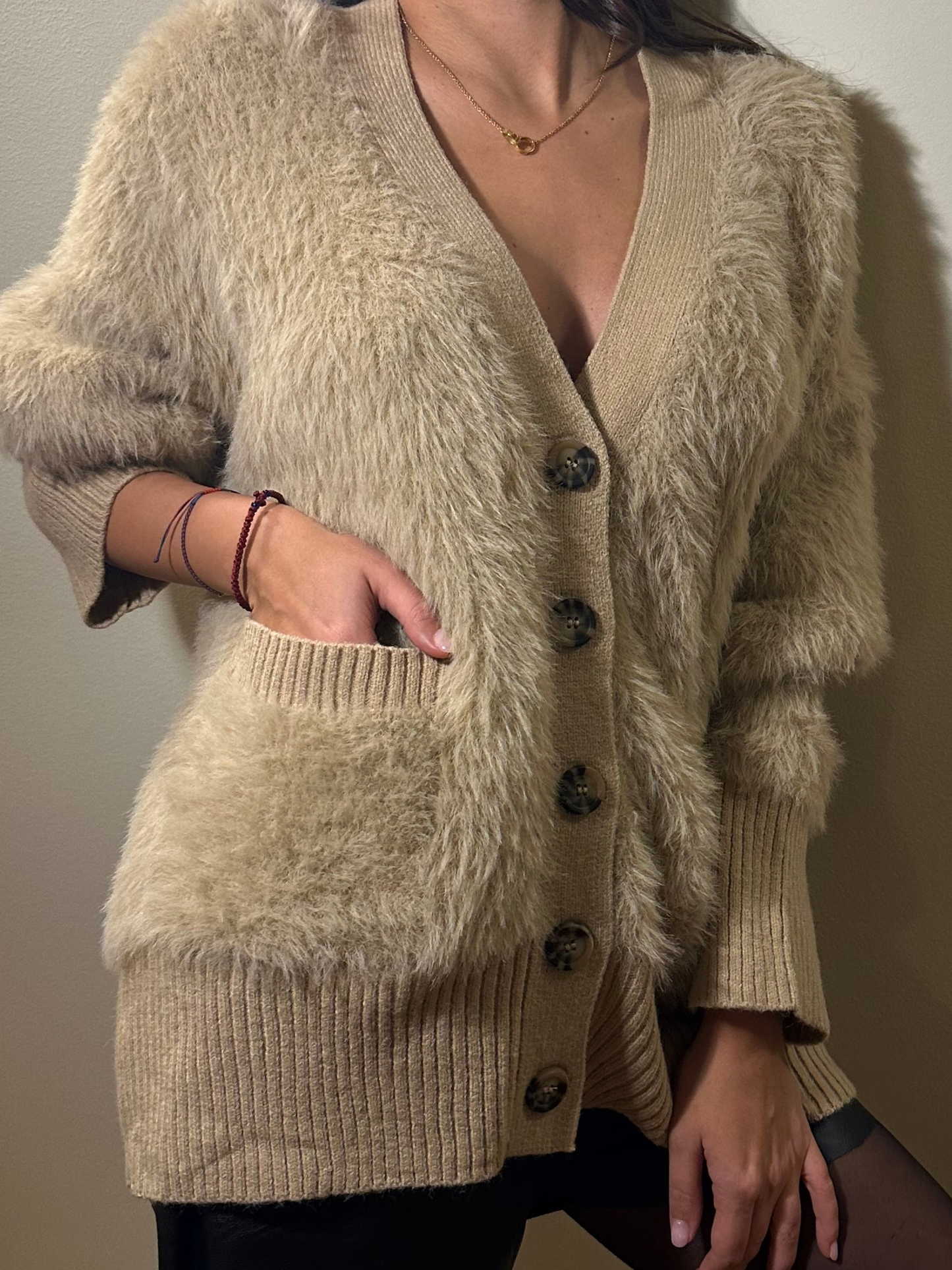 Oversized Fluffy Cardigan