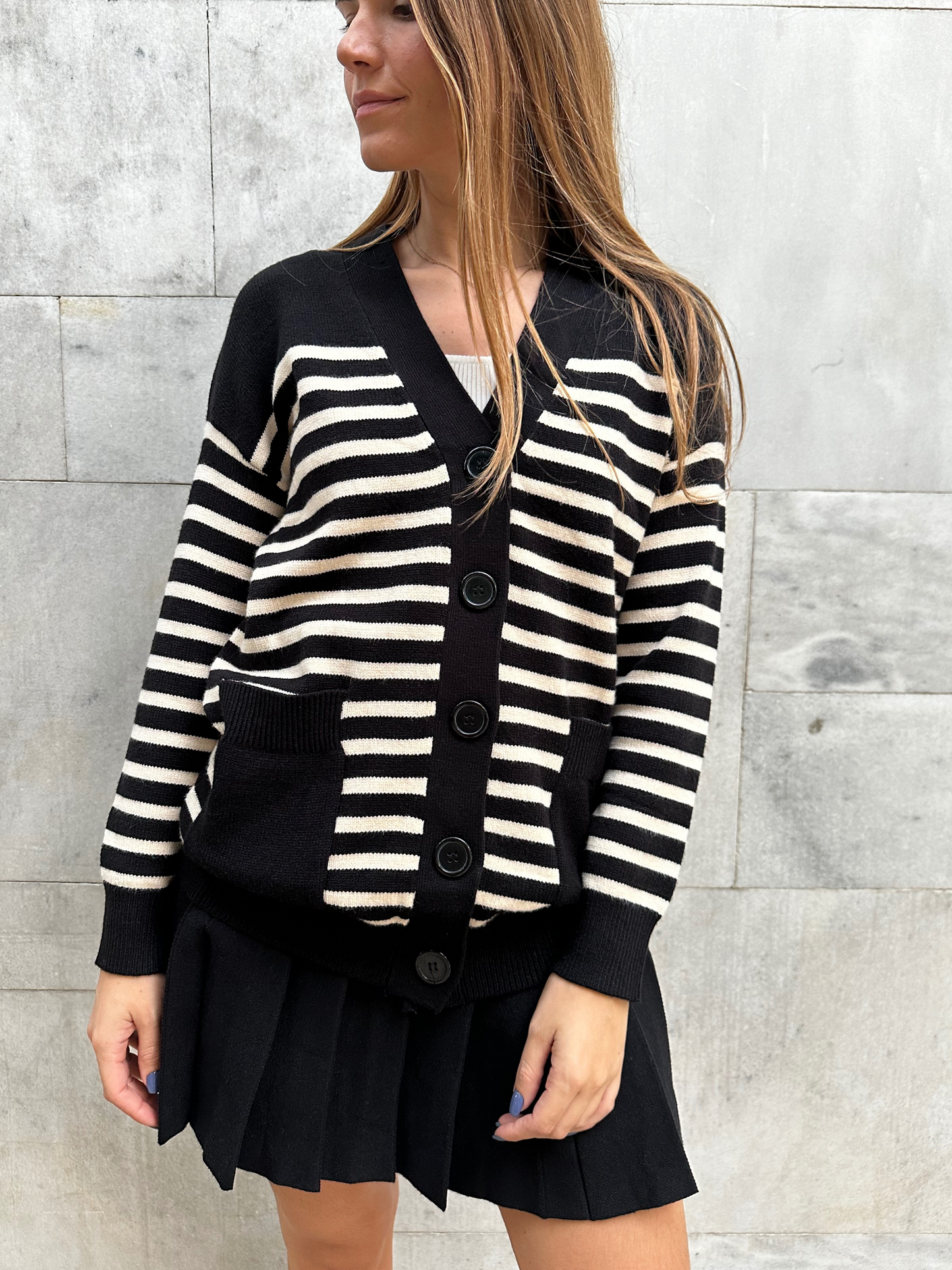 Striped cardigan